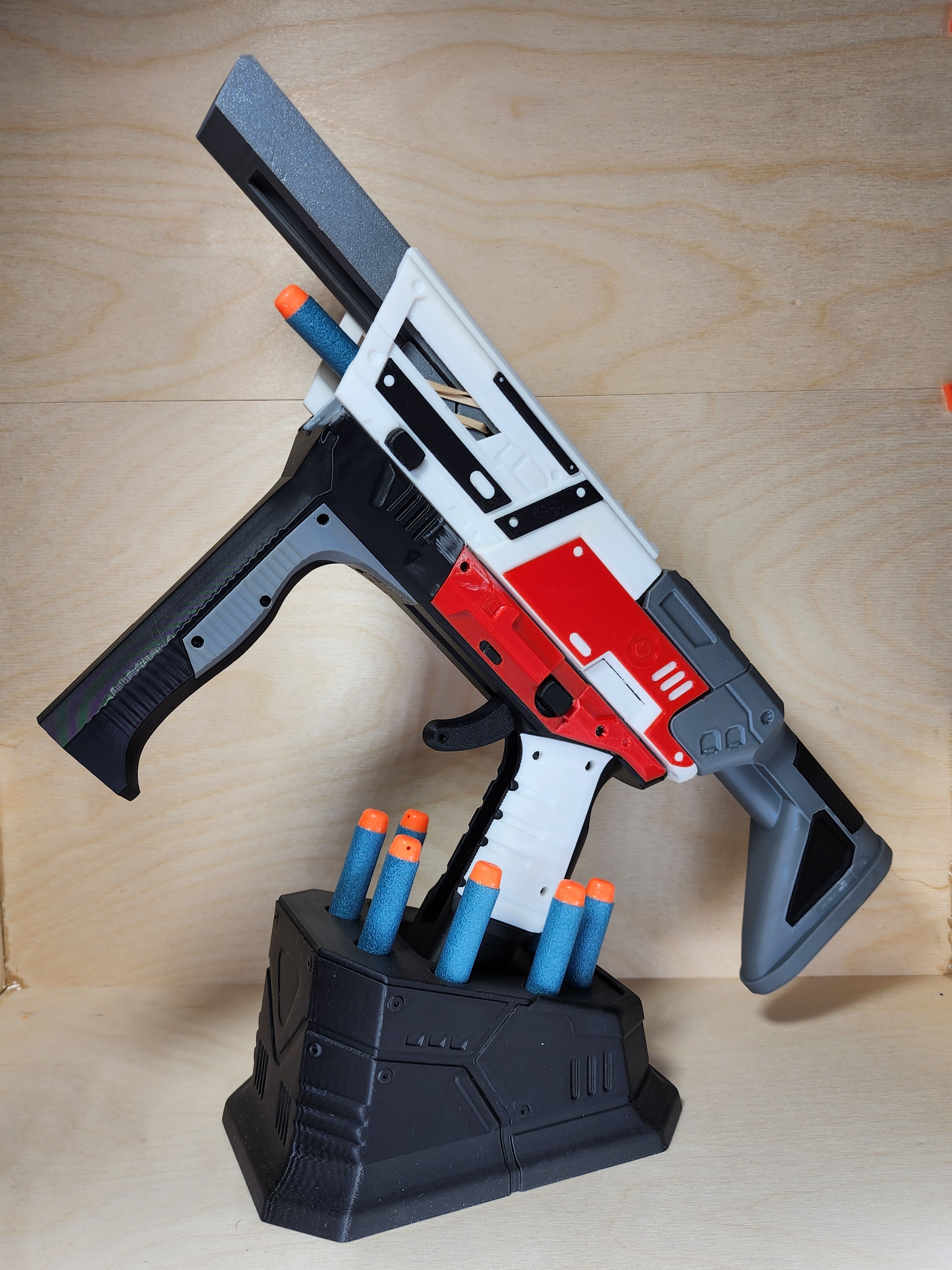 Custom Nerf Blaster and Stand